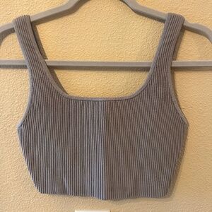 Aritzia Babaton Sculpt Knit Squareneck Cropped Tank